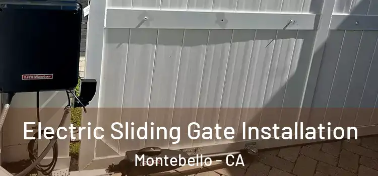 Electric Sliding Gate Installation Montebello - CA
