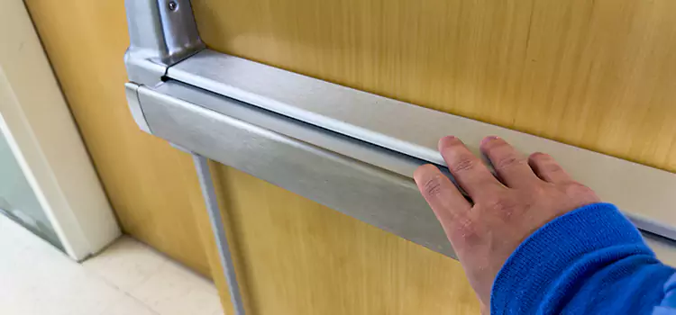 Installing a Push Bar on a Door Montebello